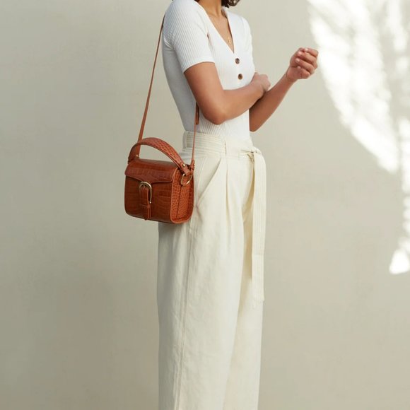 Sancia the Label Pants - (Ships Free, NWT!) Marla Cream Wide Leg Pant with Organic Cotton by Sancia